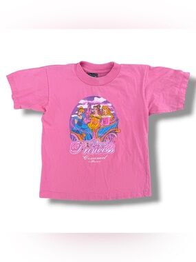 Youth Vintage Disney Royal Princess Mexico T-Shirt Pink Size 10-12 90s Y2K